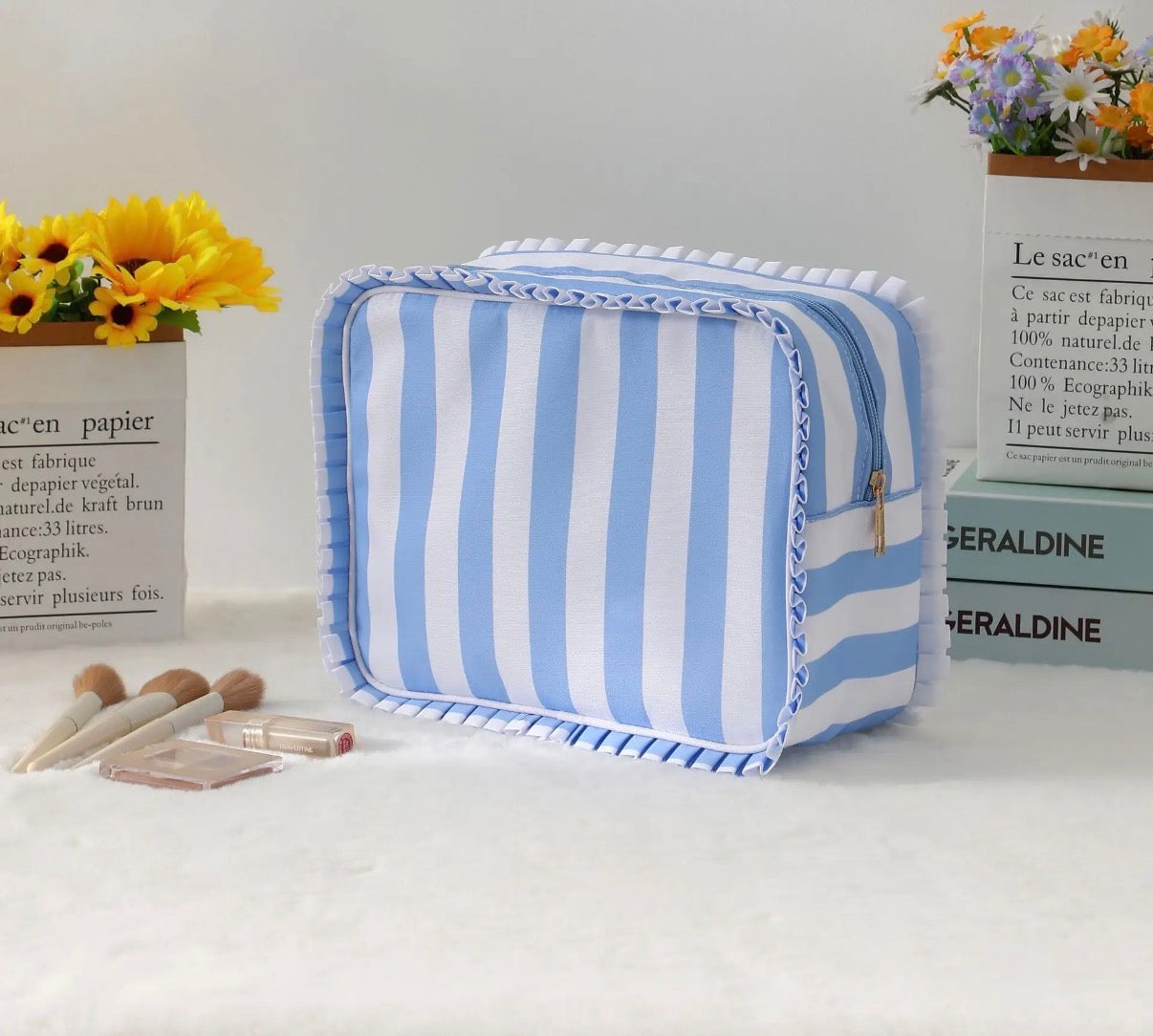 Blue Striped Bag
