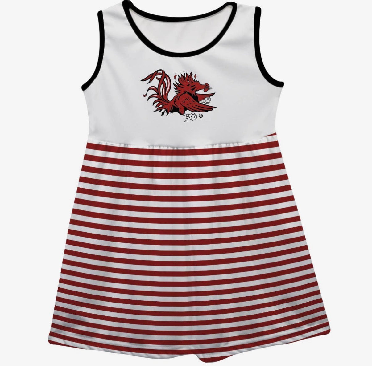 White Striped Gamecock Dress