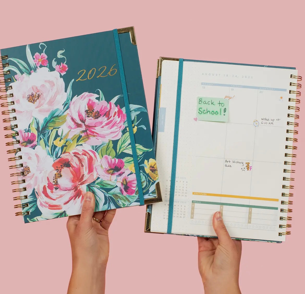 2026 Floral Spiral Planner
