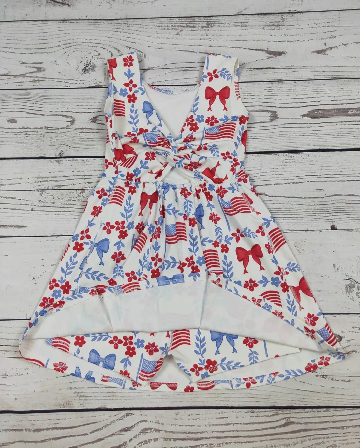 Patriotic Athletic Dress w/ Built in Shorts