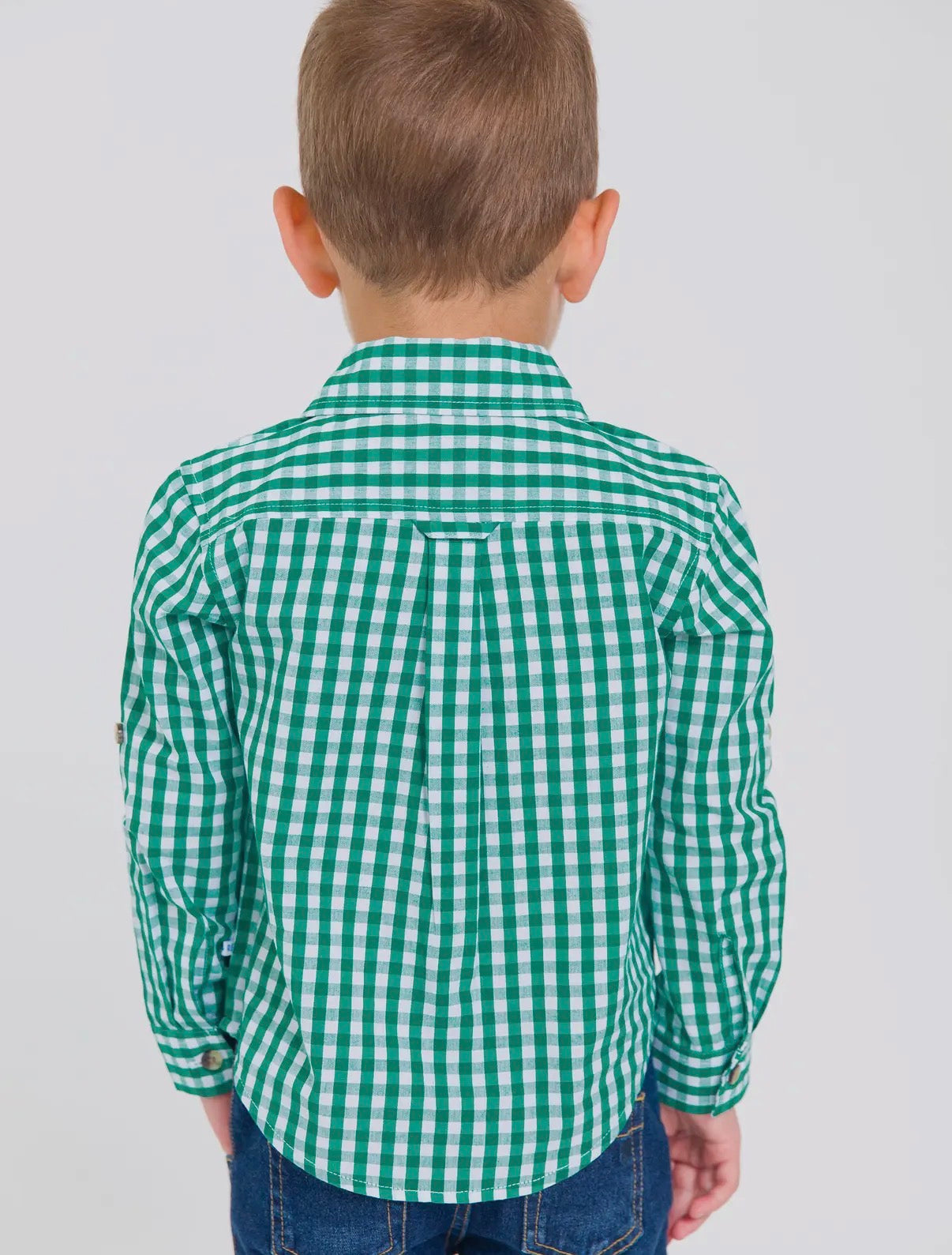 Green Plaid Button Down