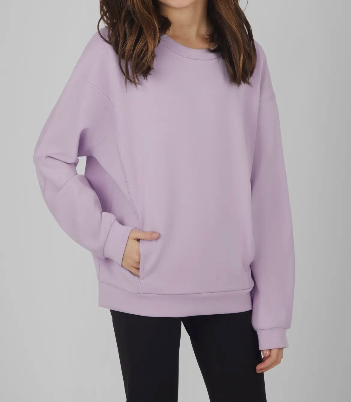 Soft Crewneck Everyday Sweatshirt - Lavender
