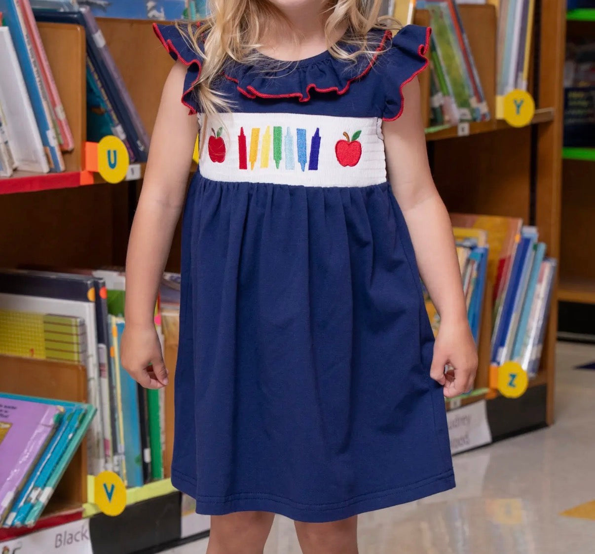 Navy Back to School Dress