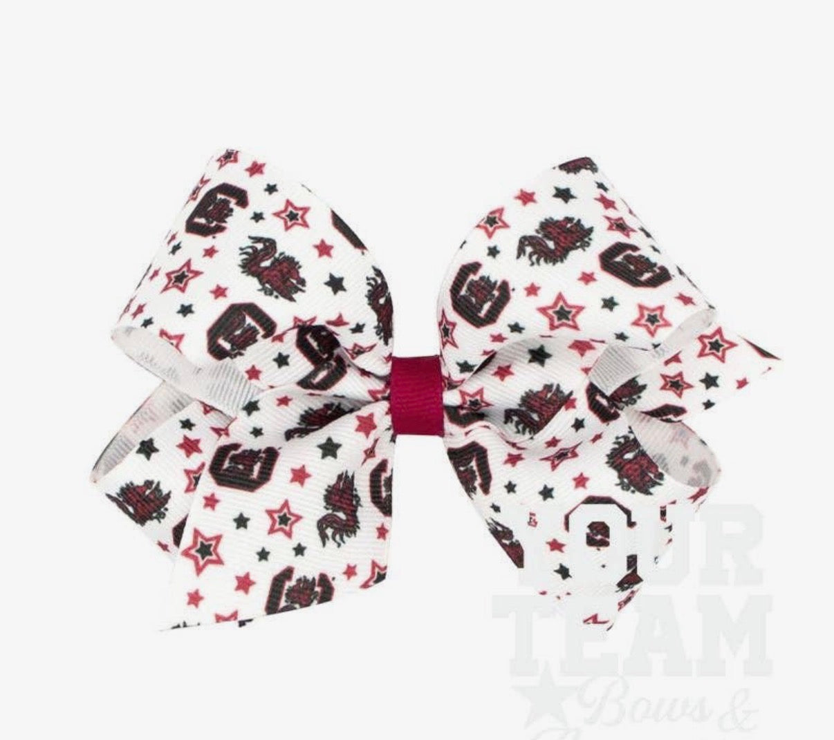Gamecock Print Bow