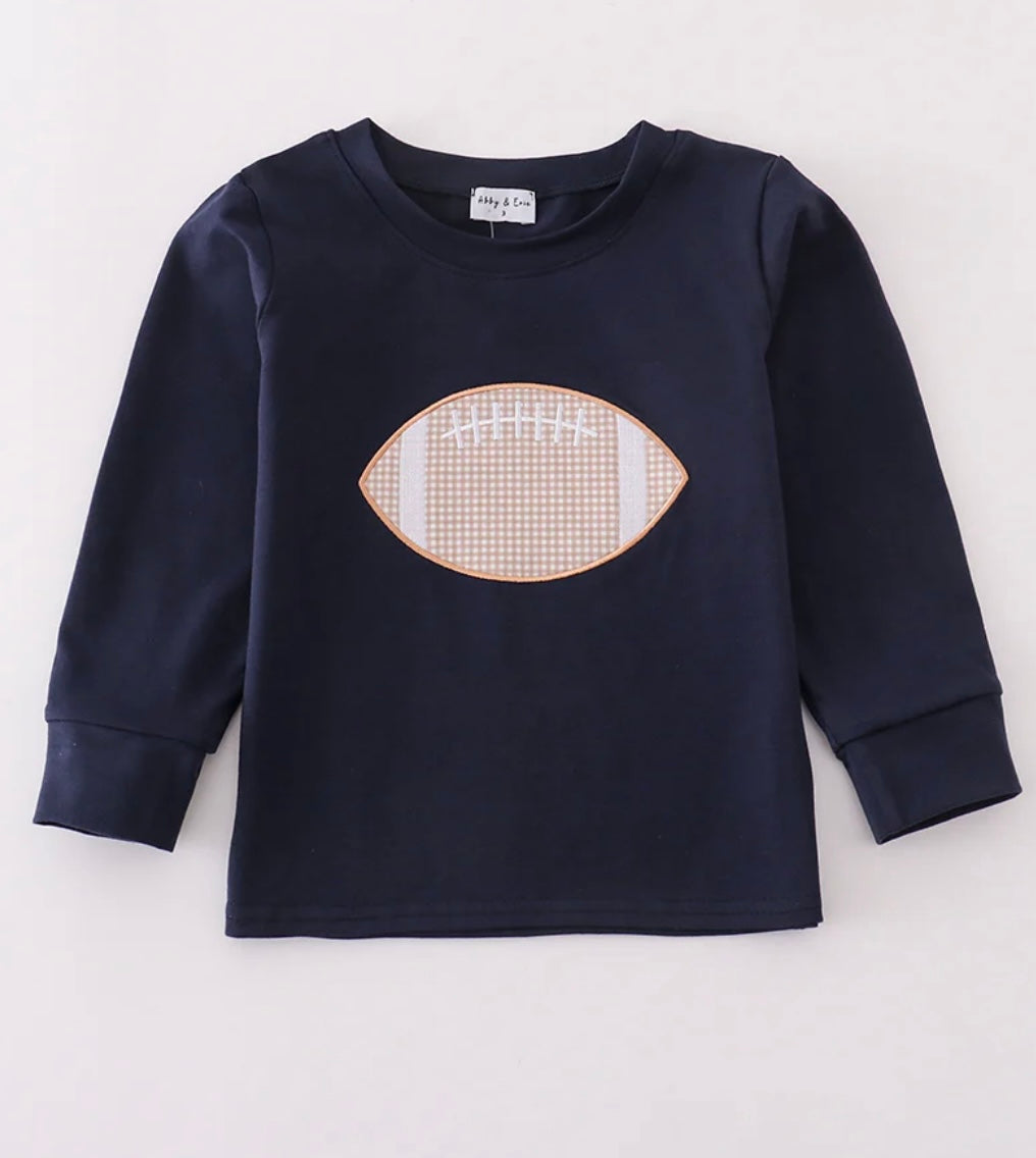 Navy Football LS Shirt