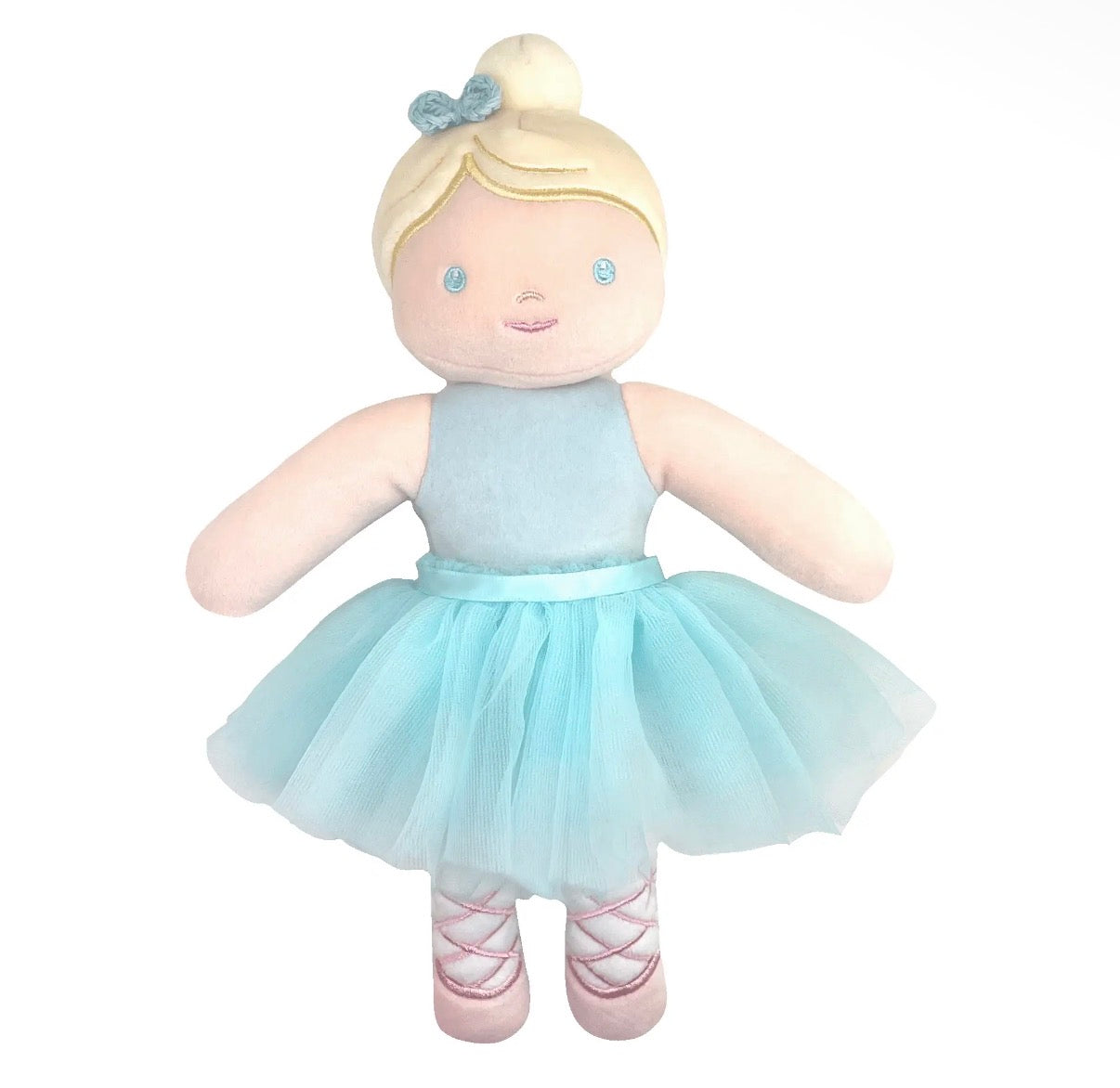 Blue Ballerina Plush Doll