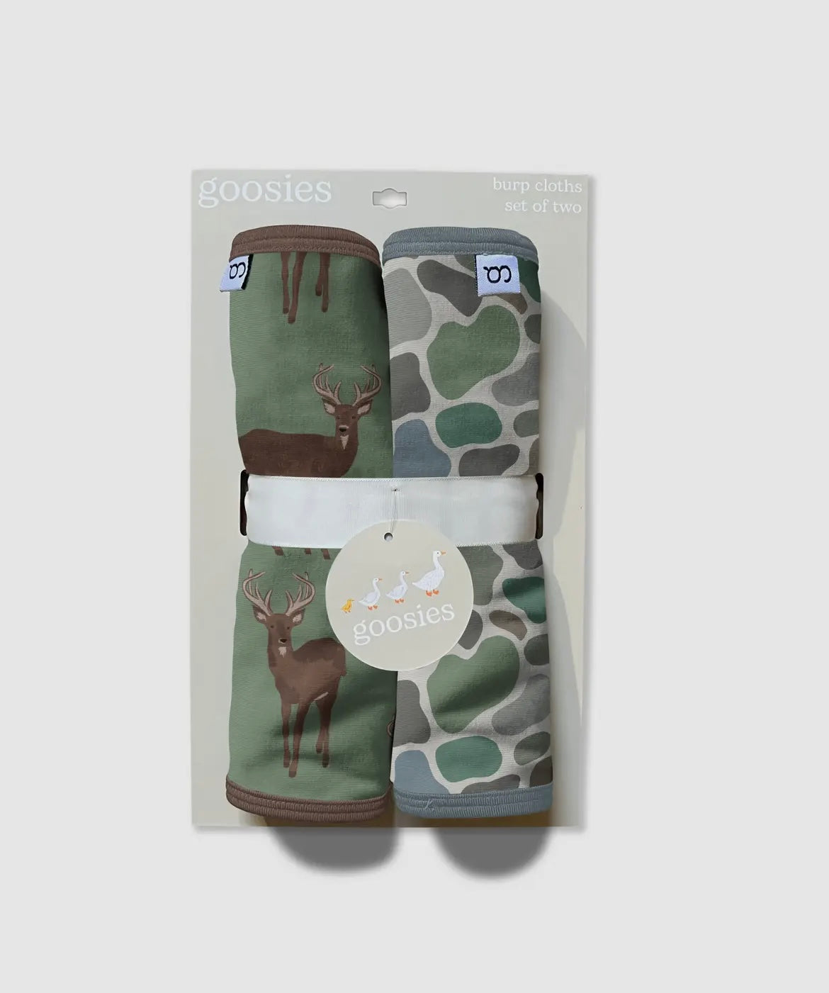 Deer and Camo Burp Cloth Set