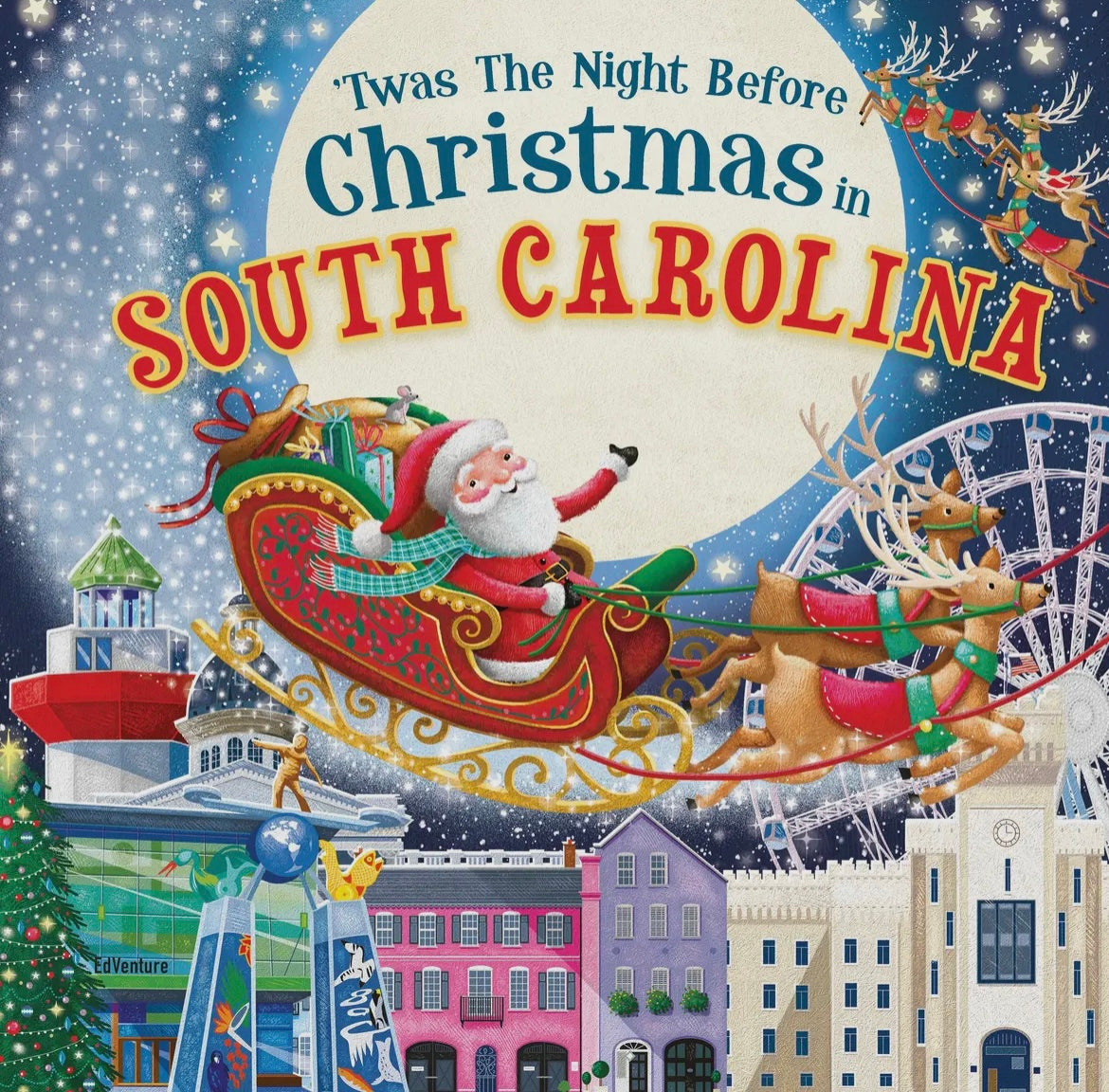 Twas The Night Before Christmas in South Carolina Book Little Peach