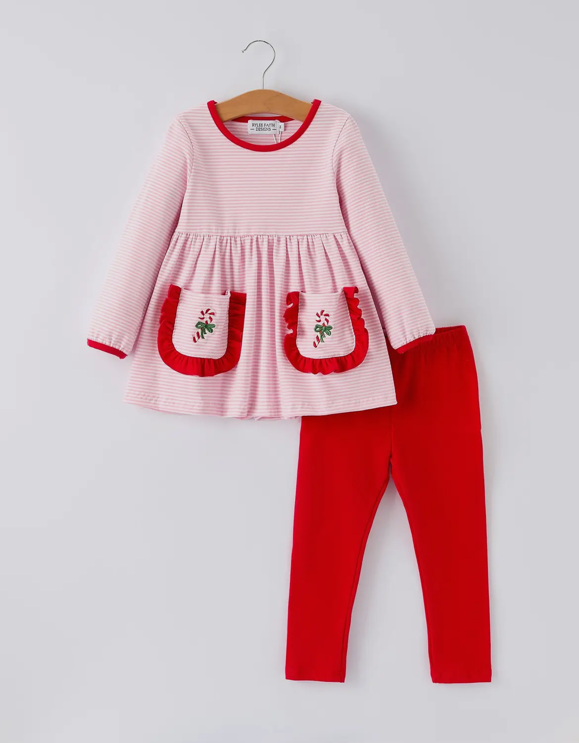 Candy Cane Pants Set