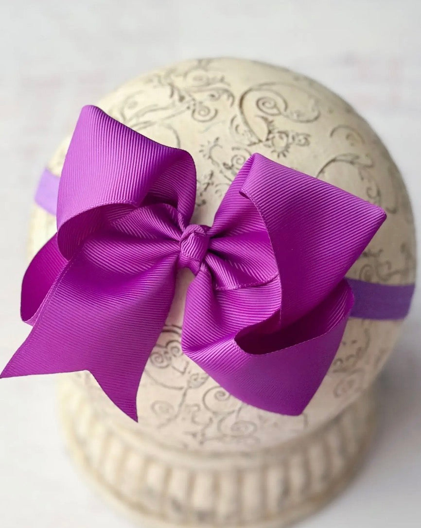 4.5” Purple Headband Bow