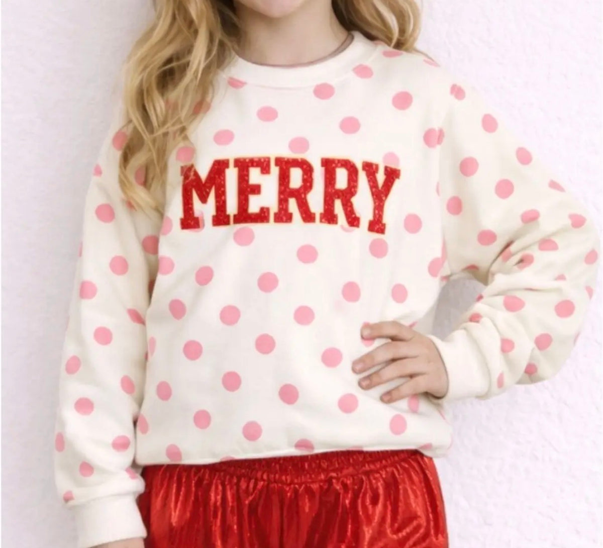 Merry Polka Dot Top