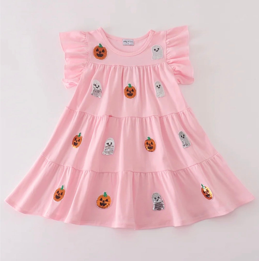 Pink Sequin Halloween Dress