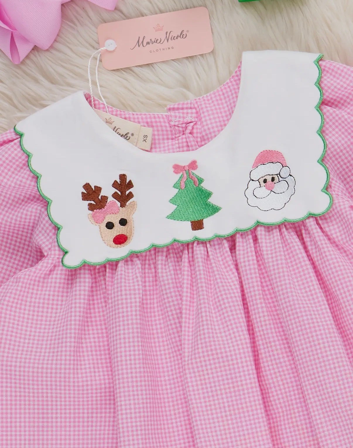 Pink Christmas Trio Dress
