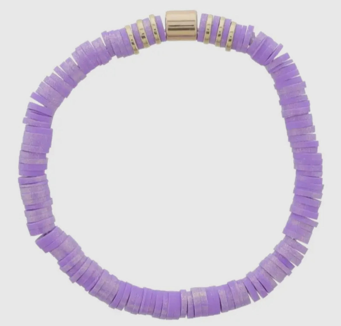 Kids Lavender Disc Bracelet