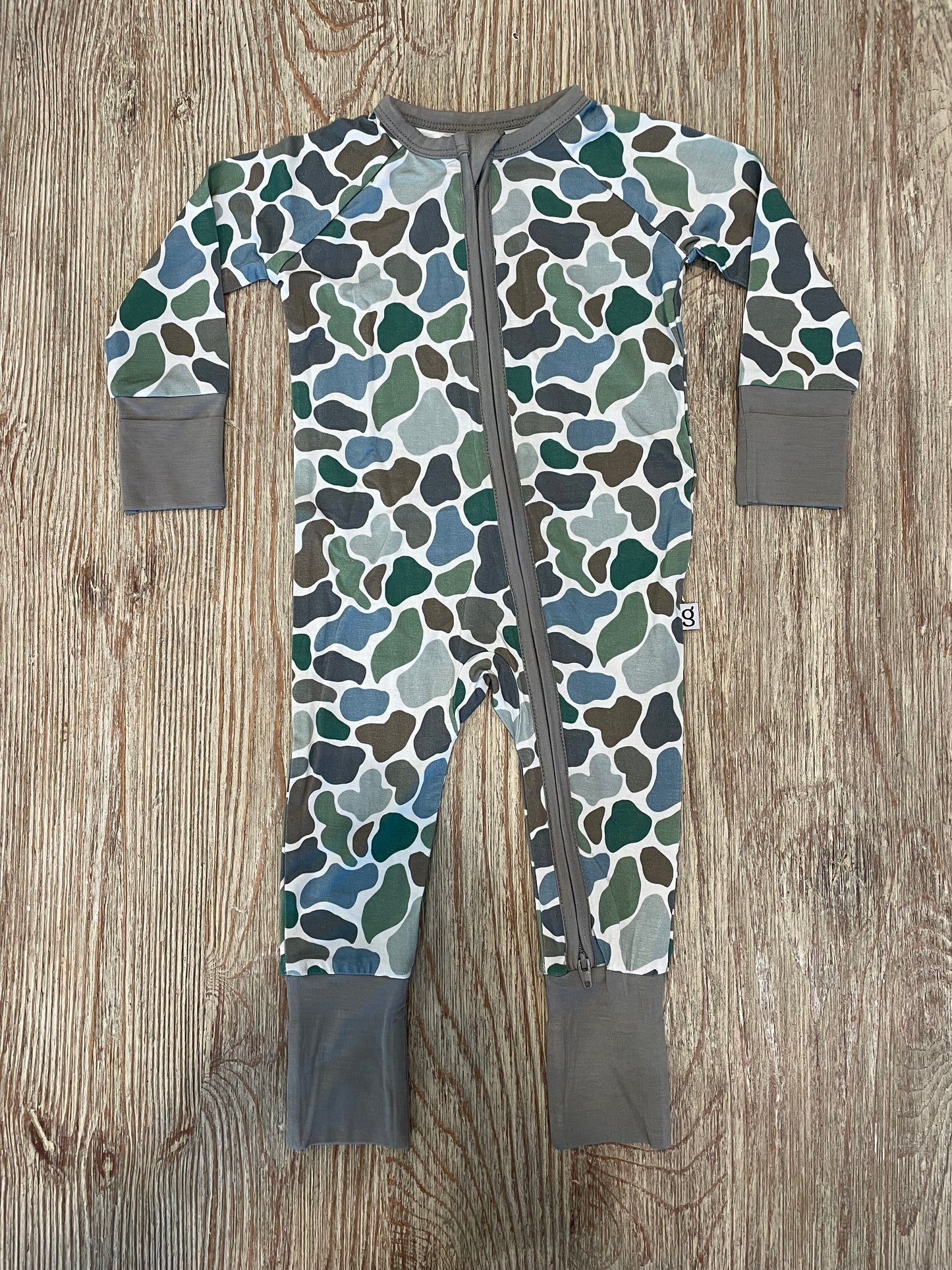 Camo Zip Romper