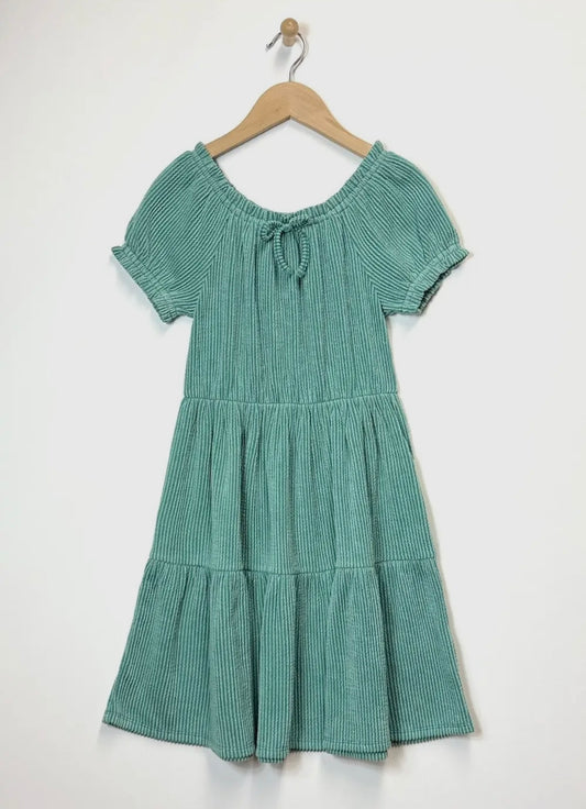 Puff Sleeve Tiered Dress
