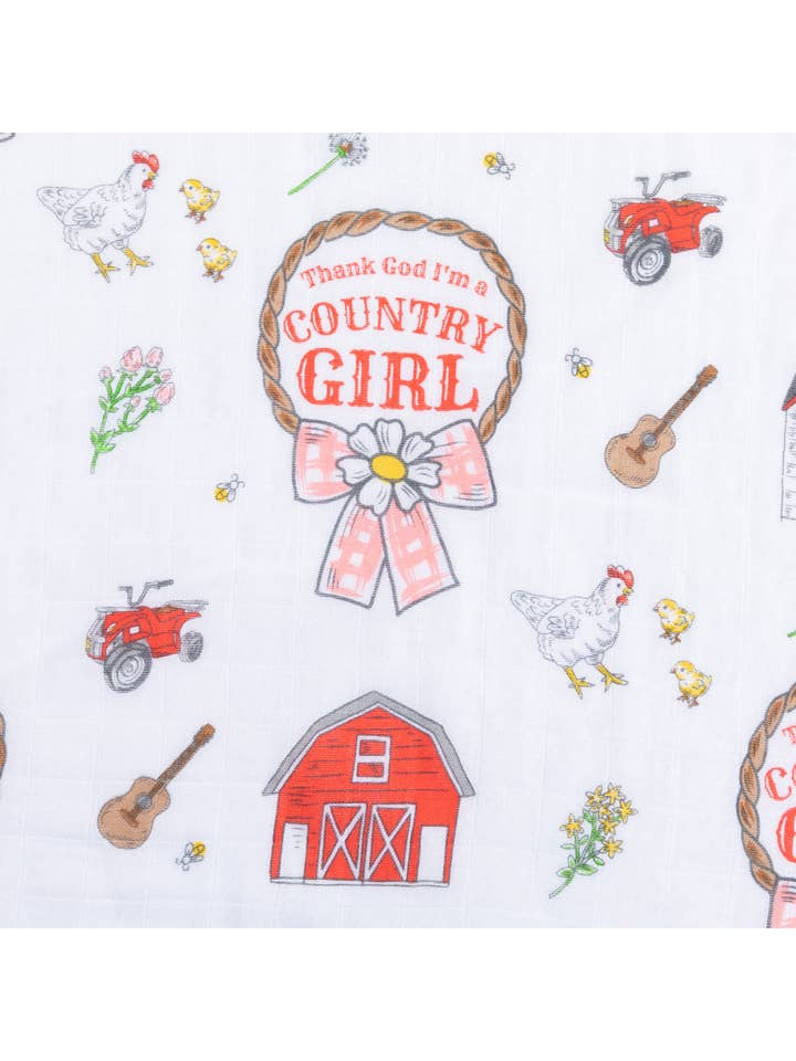 Country Girl Bib/Burp Cloth