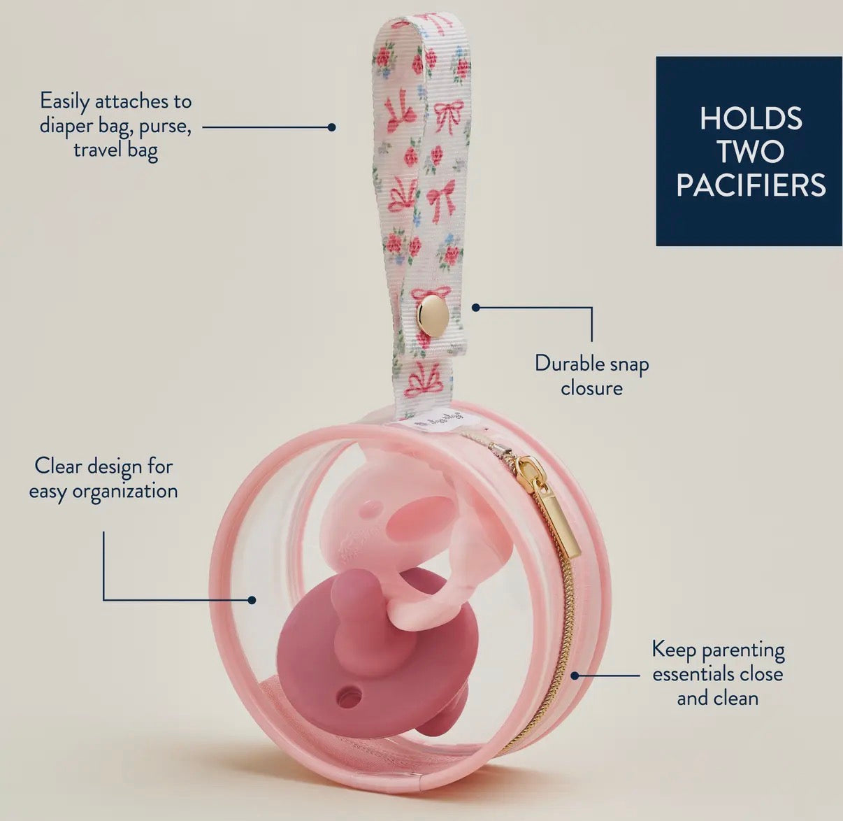 Itzy Paci Case - Ribbons and Roses