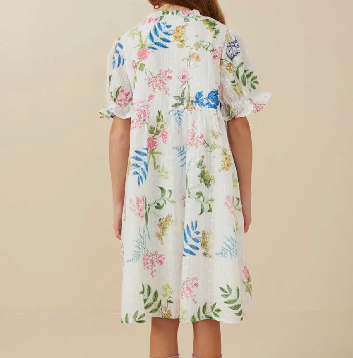 Botanical Textured Dress
