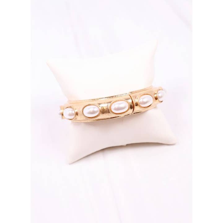 Harriette Pearl Bracelet - Gold