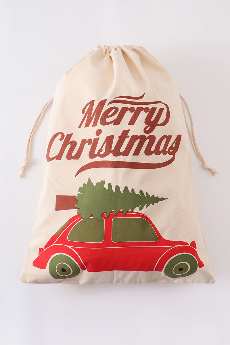 Canvas christmas gift bag