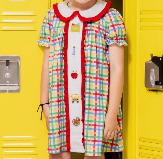 Back to School Plaid Dress