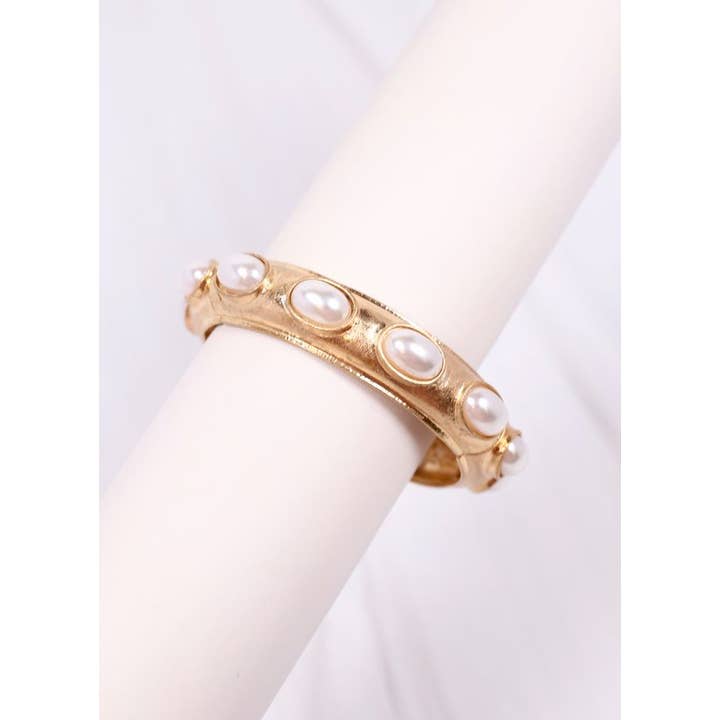 Harriette Pearl Bracelet - Gold