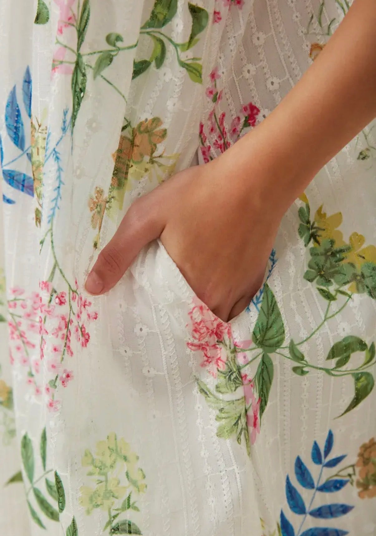 Botanical Textured Dress