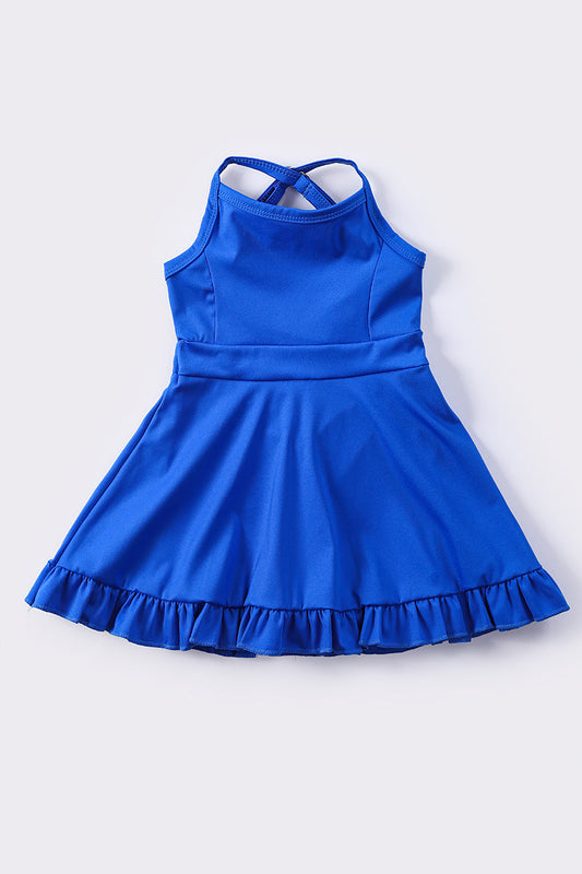 Blue girl tennis dress