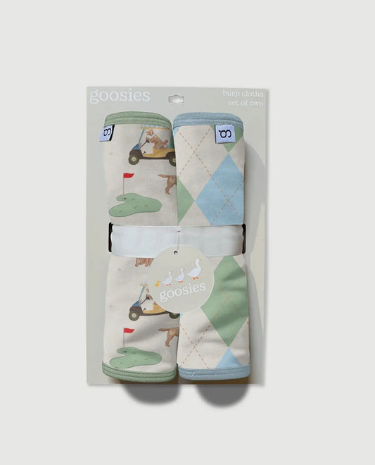 Barks and Birdies Burp Cloth Set