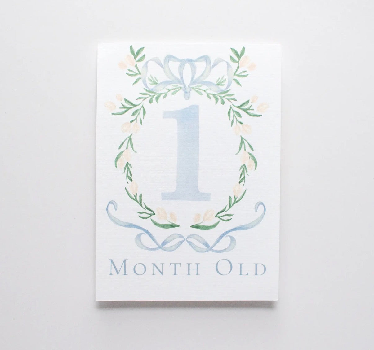 Monthly Milestone Keepsake Cards- Blue