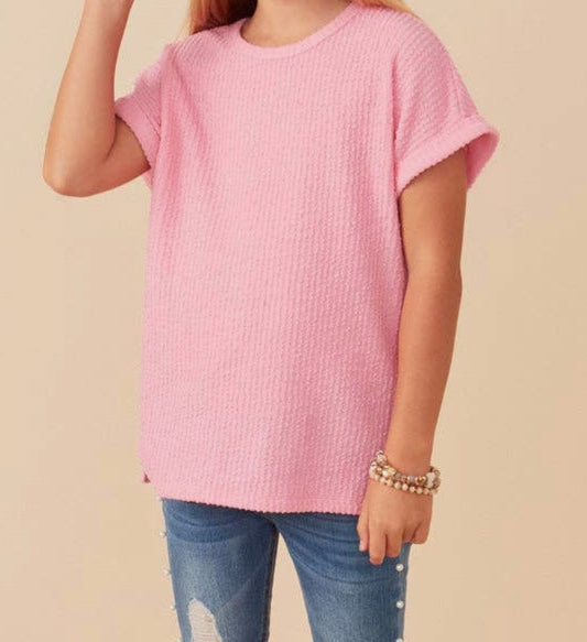 Textured Ribbed Tee