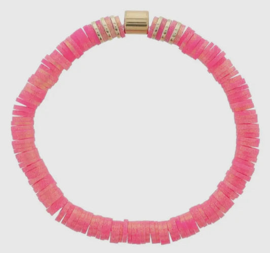 Kids Pink Disc Bracelet