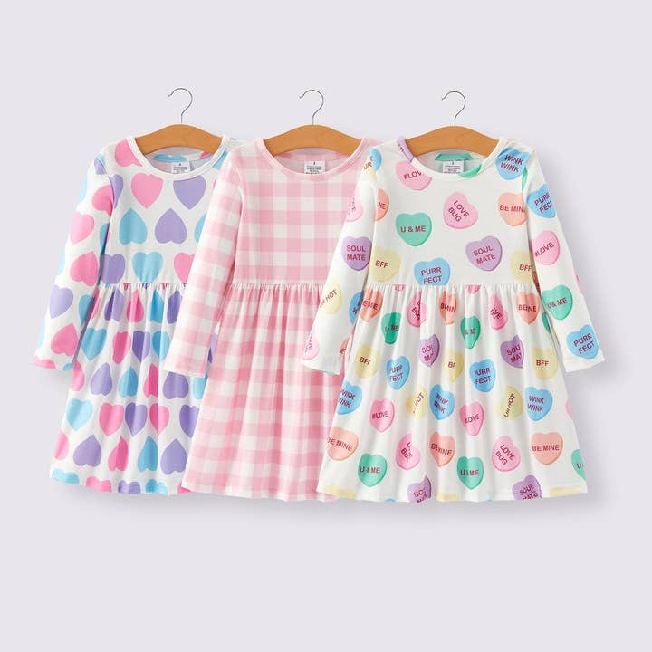 Pink Plaid Twirl Dress