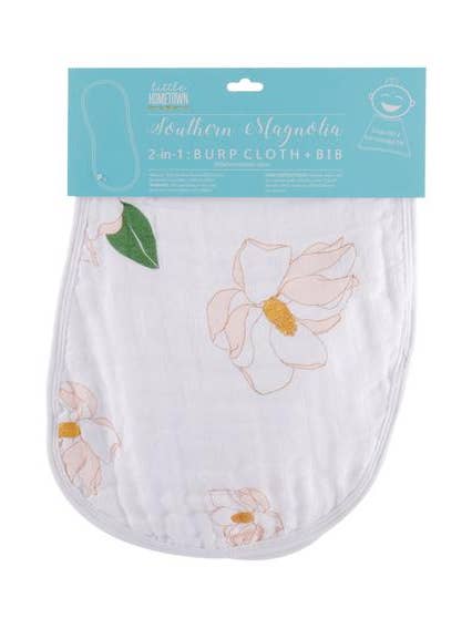 Magnolia 2N1 Burp Cloth/Bib