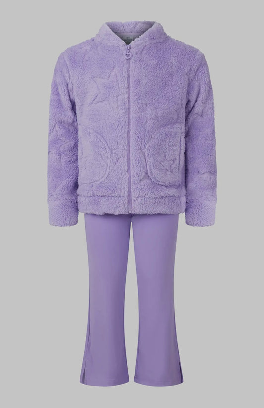 Toddler Sherpa Stars Jacket and Flares Set