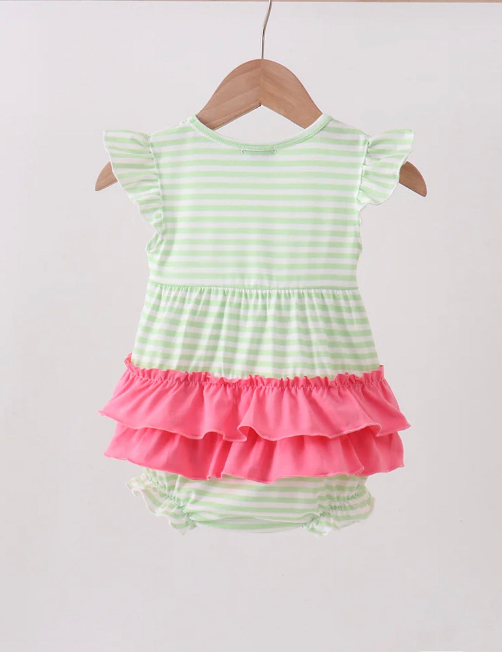 Striped Watermelon Appliqué Bubble