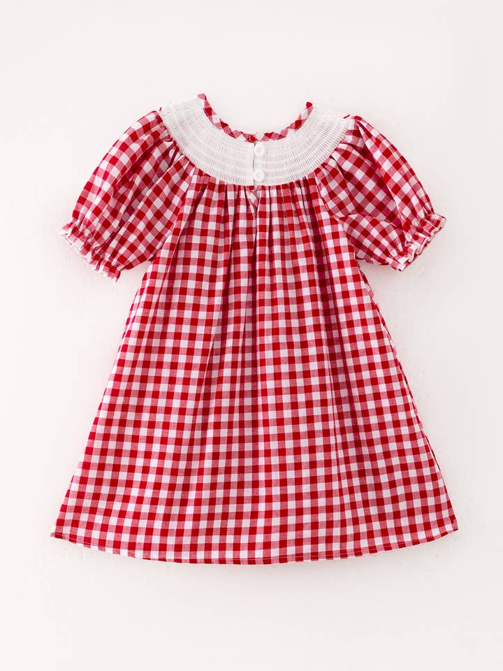 Christmas Tree Red Plaid Dress