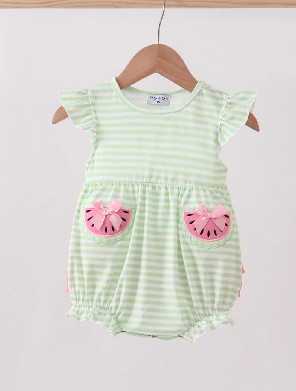 Striped Watermelon Appliqué Bubble