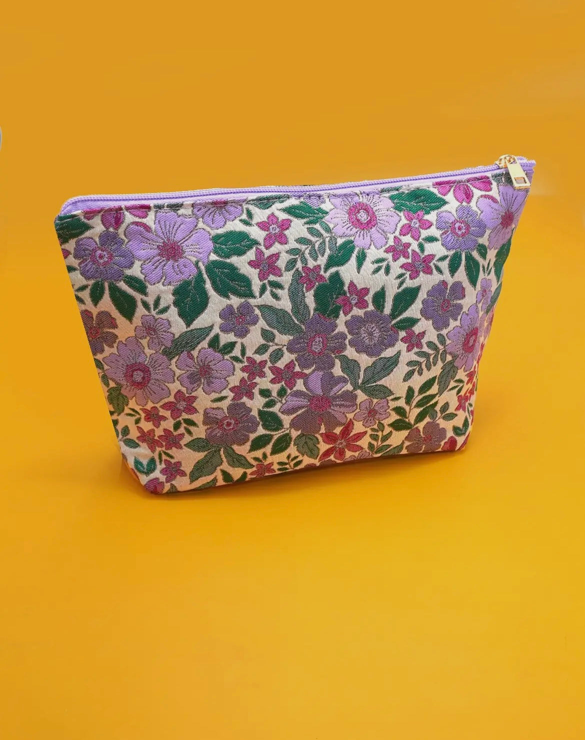 Floral Embroidered Travel Bag