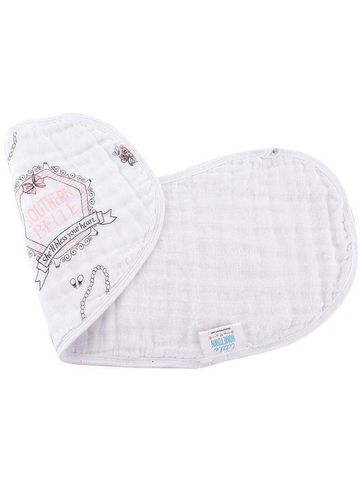 Southern Belle Burp Cloth/ Bib Combo