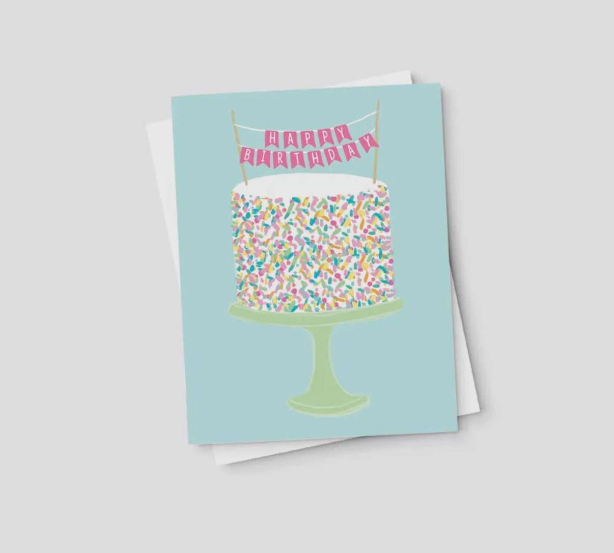 Happy Birthday Sprinkle Cake Card