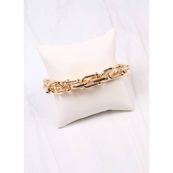 Jamie Metal Link Bracelet- Gold