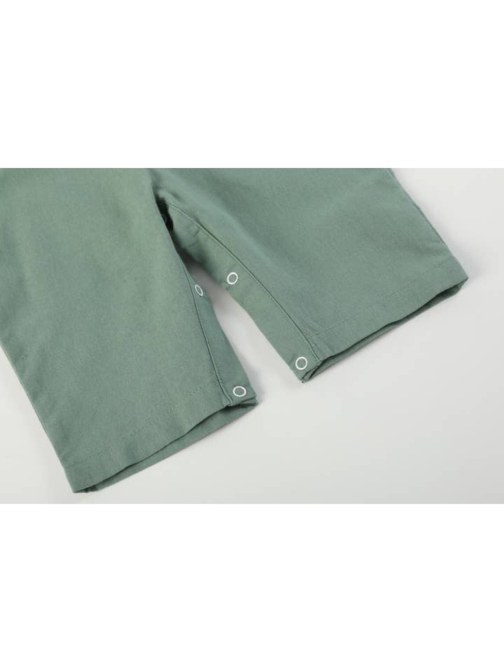Green Pumpkin Tractor Overalls