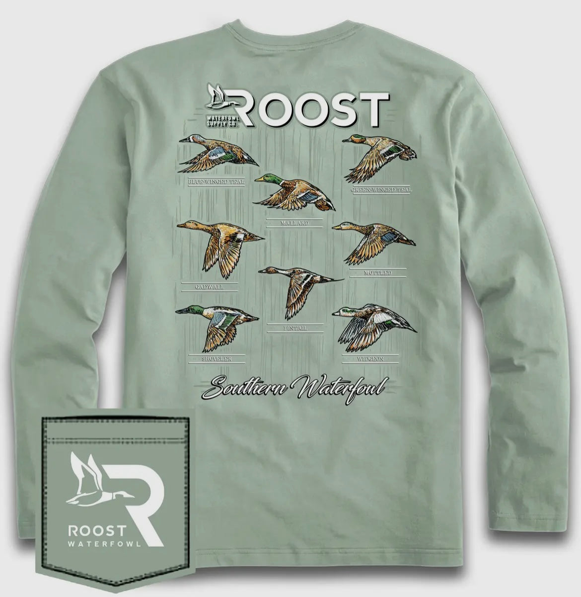 Adult Roost Southern Waterfowl LS Tee