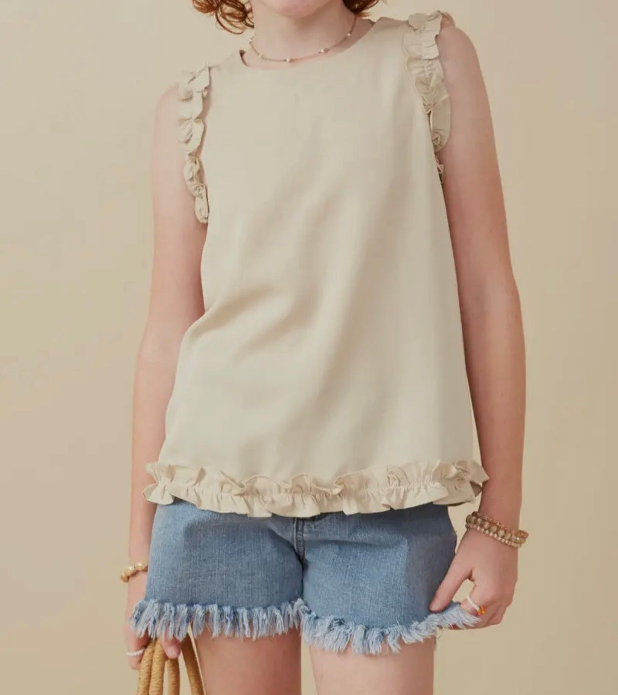 Ruffle Detail Tank