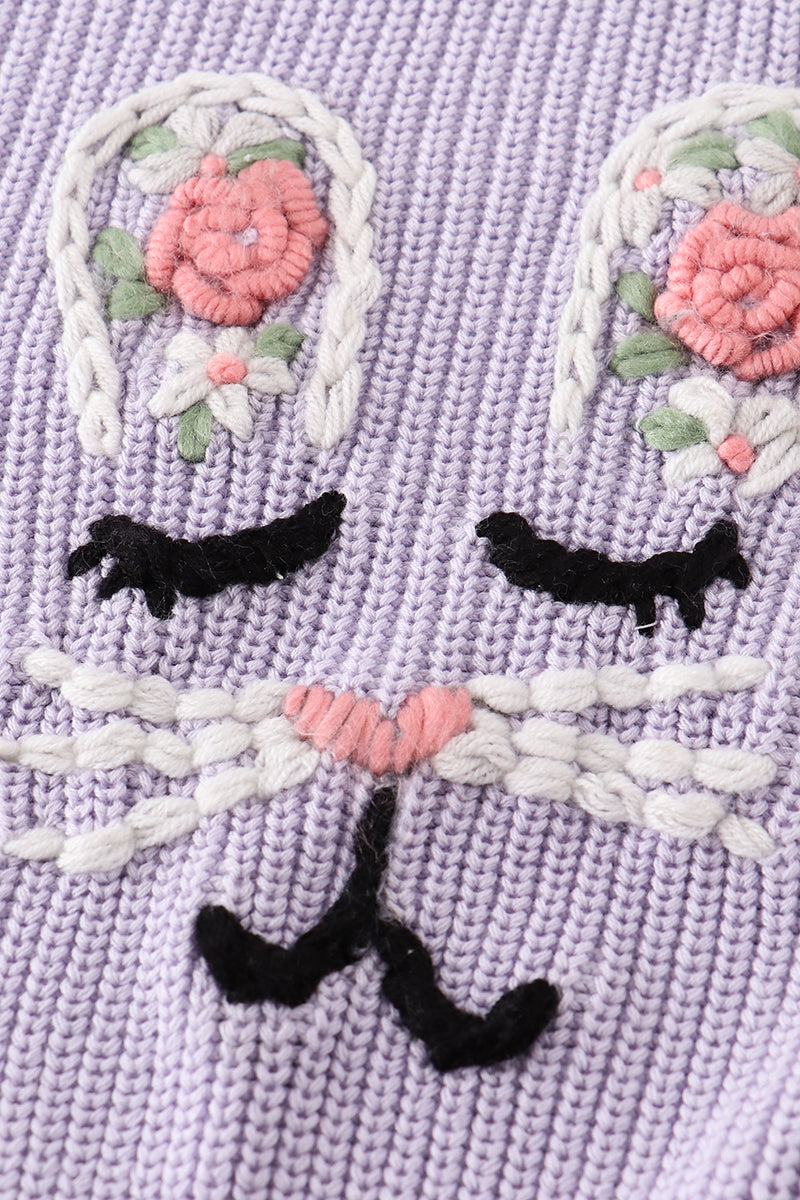 Hand made bunny sweater