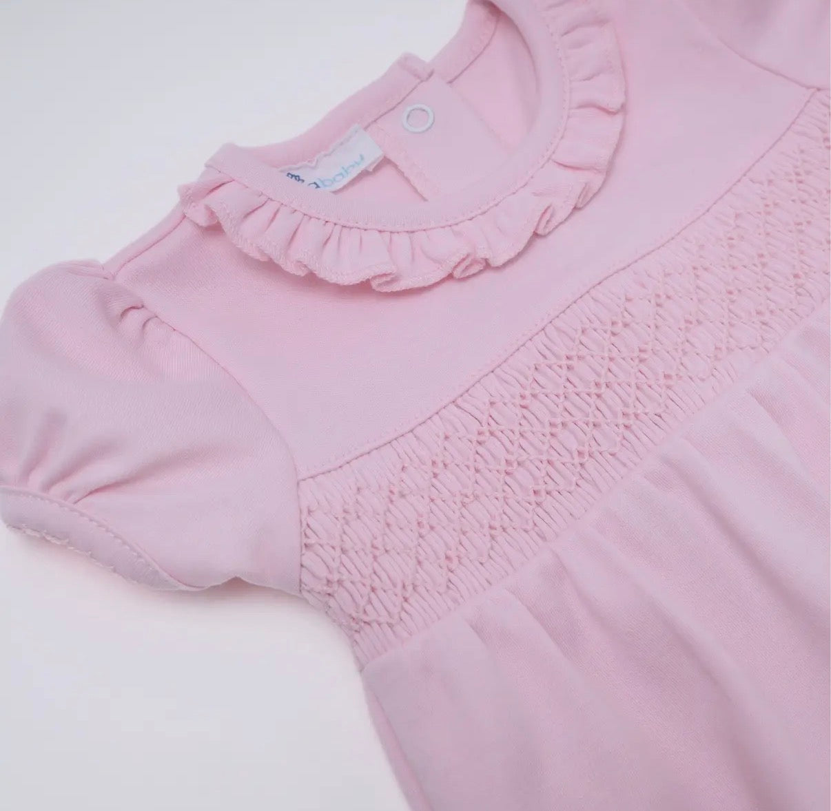 Pink Smocked Bubble