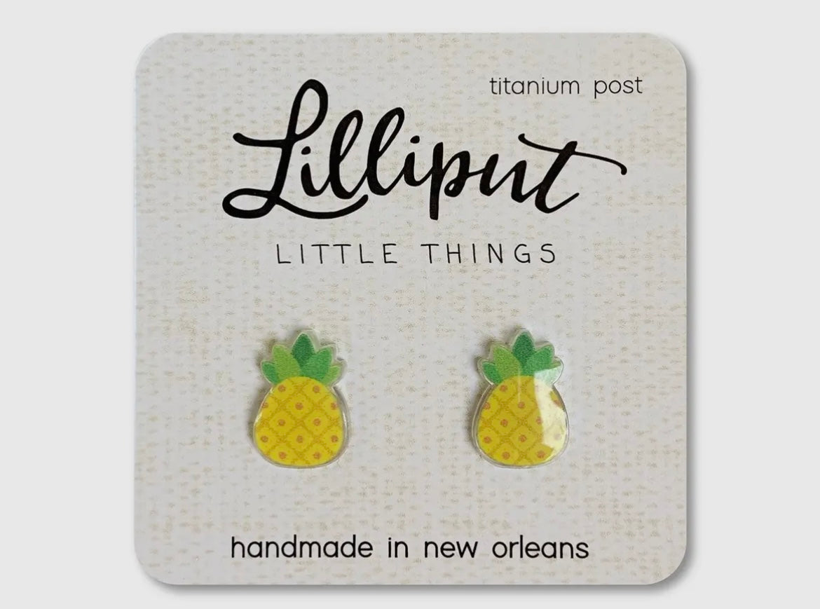 Pineapple Stud Earrings