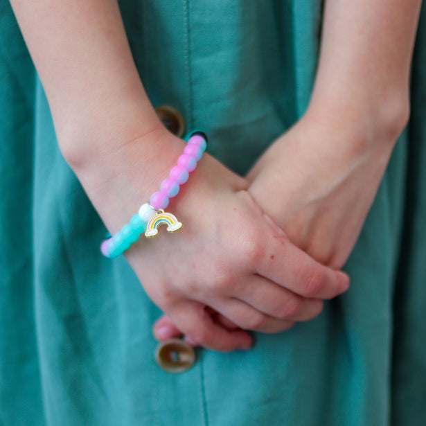 Glow in the Dark Rainbow Bracelet